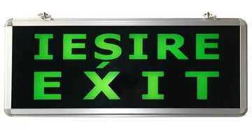 LAMPA tip EXIT / IESIRE LED – 2fete (simpla) – permanenta