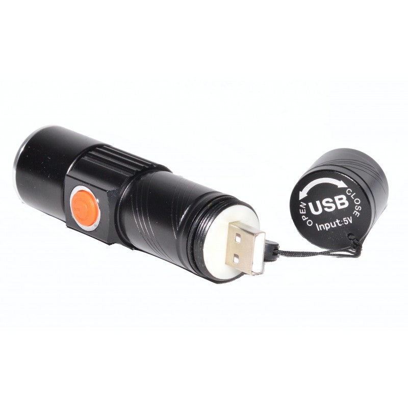 Lanterna 1 Led XPG- R5 Ultra cu USB + Acumulator - Frize