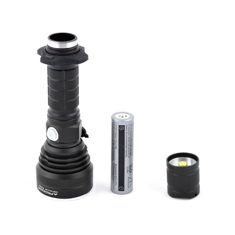 Lanterna cu Led CREE XM-L2 + Acumulator 3,7V Li-ion 10W - Frize