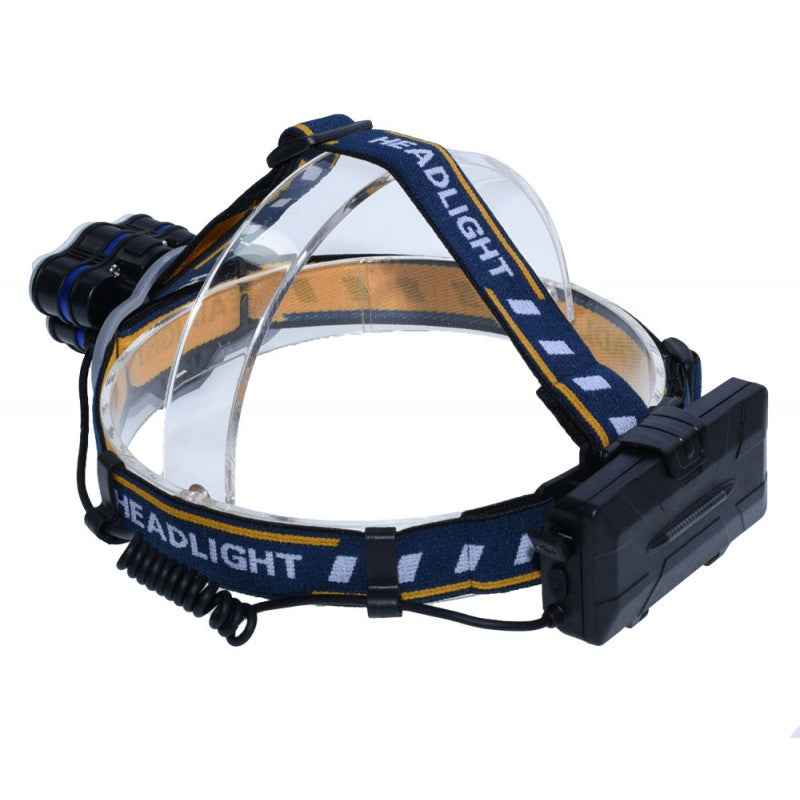 Lanterna de Cap 4+2 Led și 2 Acumulatori 3,7V LI-ION - Frize
