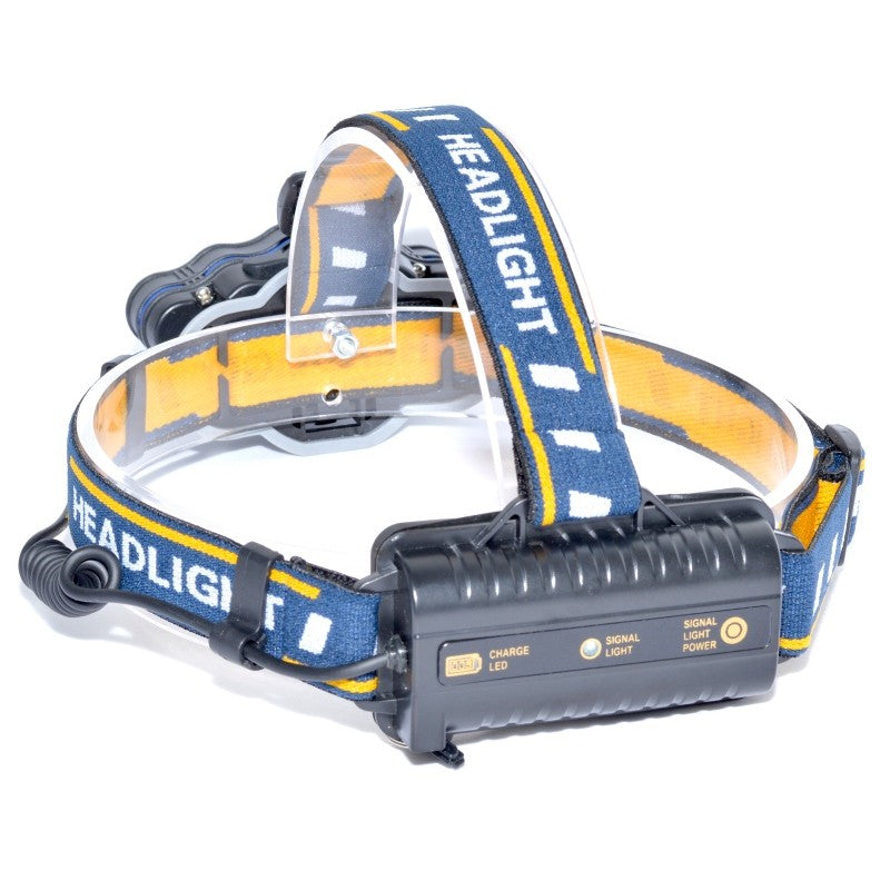 Lanterna de Cap  8 LED-uri, 2 Acumulatori 3,7V  LI-ION - Frize