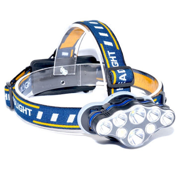 Lanterna de Cap  8 LED-uri, 2 Acumulatori 3,7V  LI-ION - Frize