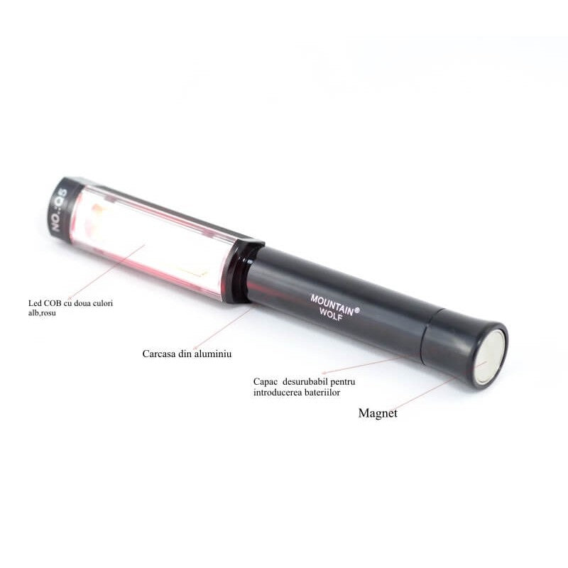 Lanterna de lucru cu magnet WOLF Q5-COB led 5W - Frize