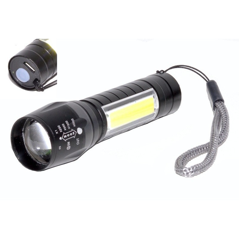 Lanterna de Mana 1 Led 5W XPE + COB Led si Acumulator - Frize