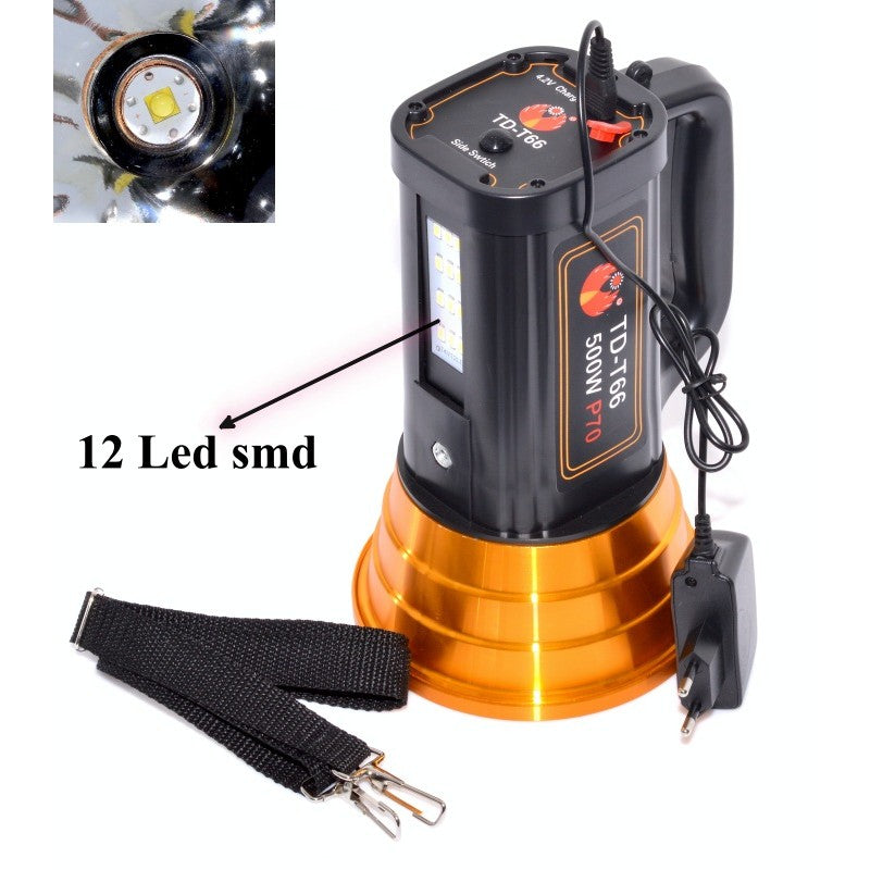 Lanterna Laser Led 500W + 12 Led T4, TD-T66 - Frize