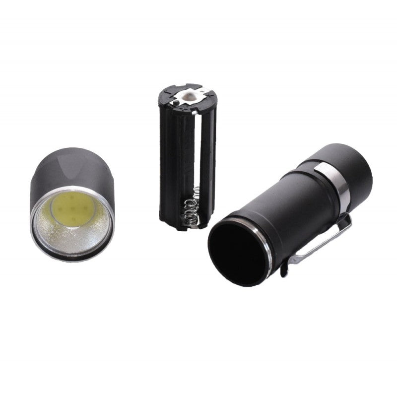 Lanterna Neagra cu Led Cob 3xR3 AAA - Frize