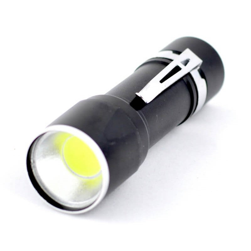 Lanterna Neagra cu Led Cob 3xR3 AAA - Frize
