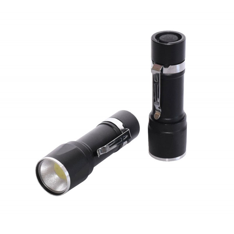 Lanterna Neagra cu Led Cob 3xR3 AAA - Frize
