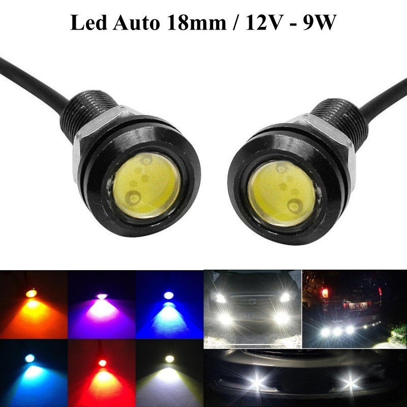 Led Auto 18mm / 12V-9W / ALBASTRU, 2 Buc/Set - Frize
