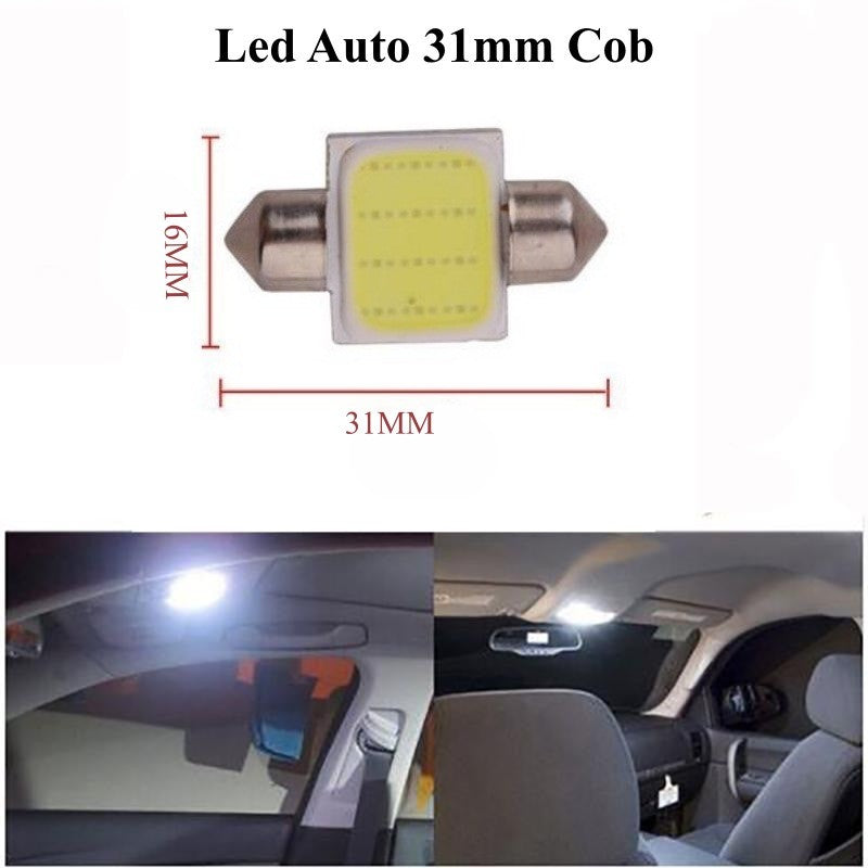 Led Auto 31mm Cob, Lumina Alba , 2buc/set - Frize