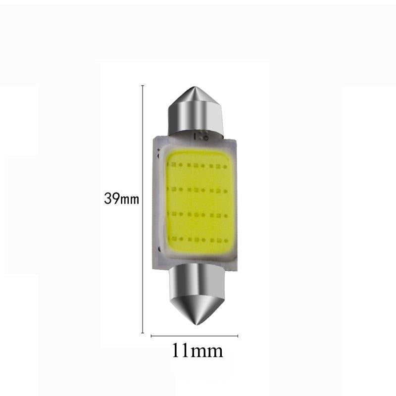 Led Auto 39mm Cob, Lumina Alba, 2buc/set - Frize