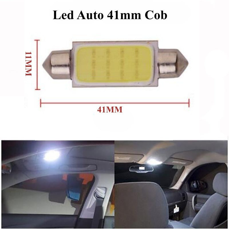 Led Auto 41mm Cob, Lumina Alba, 2buc/set - Frize
