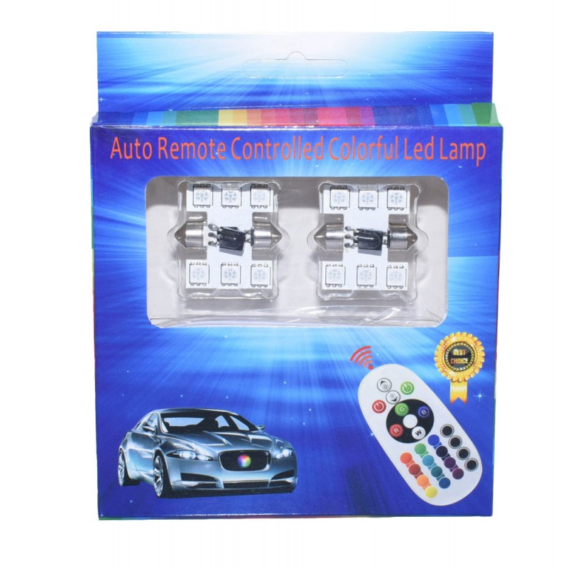 Led RGB Auto 31 mm cu Telecomanda - Frize