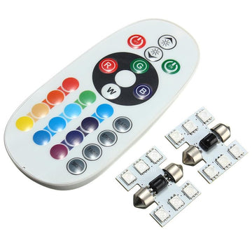 Led RGB Auto 31 mm cu Telecomanda - Frize