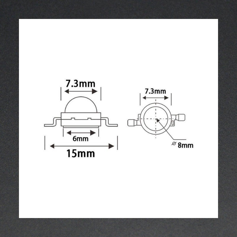 Led SMD 1W Lumina Alb-Rece 6500K - Frize