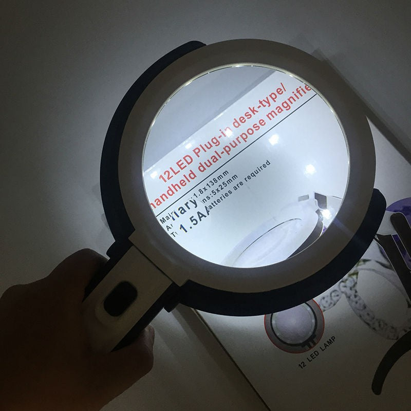 Lupa cu suport si lumina, MG3B-1C - Frize