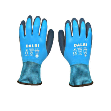 Mănuși de Lucru și Protecție Profesionale cu Latex Spumat NR.9 – Set de 12 Bucăți pentru Construcții, Industrie și Lucrări Manuale