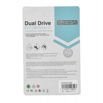 Memory Stick Dual USB 3.1 и Type C - 128GB