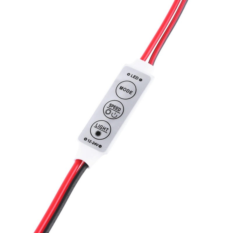 Mini Controler Led  Monocolor cu Fire, 5-24V - Frize