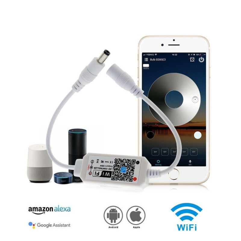 Mini Controler Smart Led Monocolor cu Wifi 5-24V - Frize
