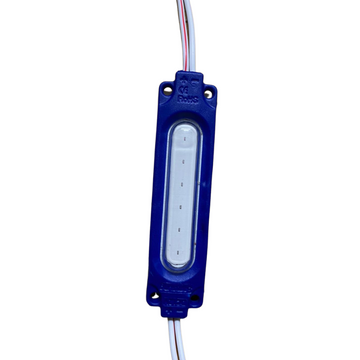 Modul LED COB Albastru 6 LED-uri 2W 150lm 24V IP65 – Iluminare Eficientă pentru Exterioare și Spații Umede