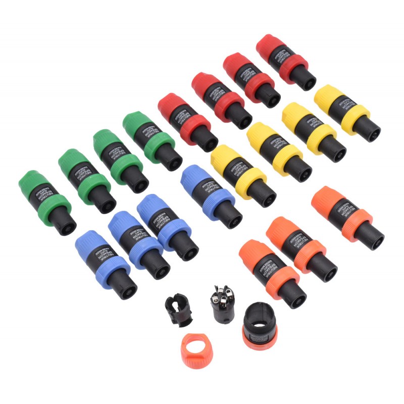Mufa Audio Speakon Tata 4 Pini Colorate - 20buc/set - Frize
