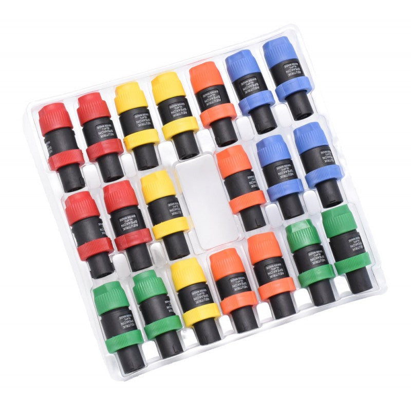 Mufa Audio Speakon Tata 4 Pini Colorate - 20buc/set - Frize
