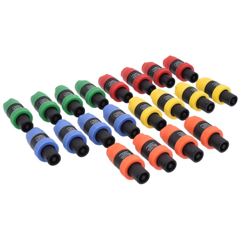 Mufa Audio Speakon Tata 4 Pini Colorate - 20buc/set - Frize