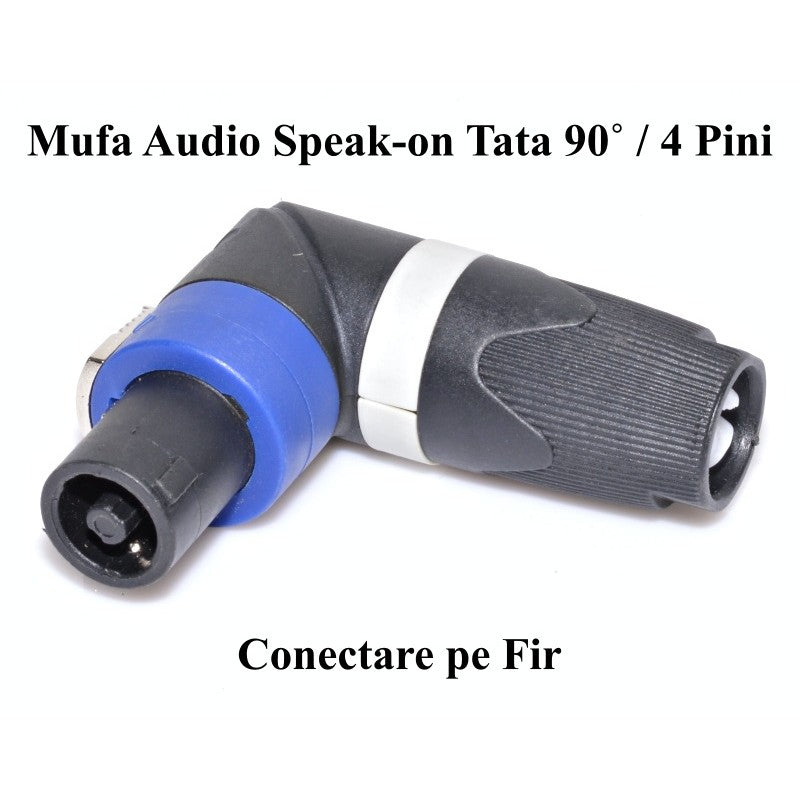 Mufa Difuzor Cot 90˚ Speakon Tata 4 Pini - Frize