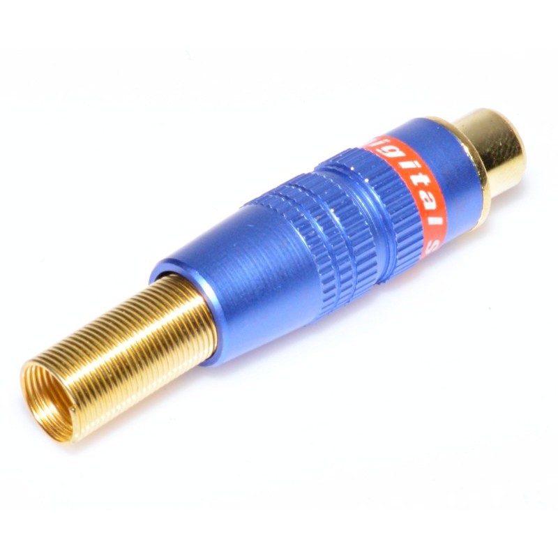 Mufa RCA Mama Gold-Albastru cu Arc - Frize