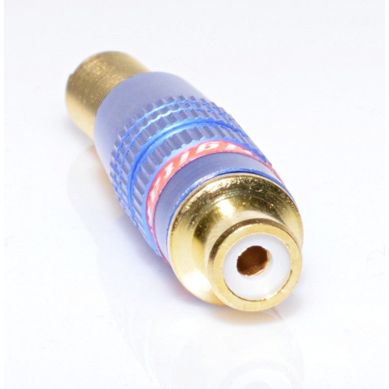 Mufa RCA Mama Gold-Albastru cu Arc - Frize