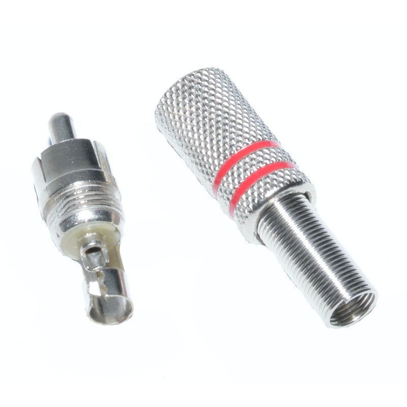 Mufa RCA Metal Tata Rosu - Frize