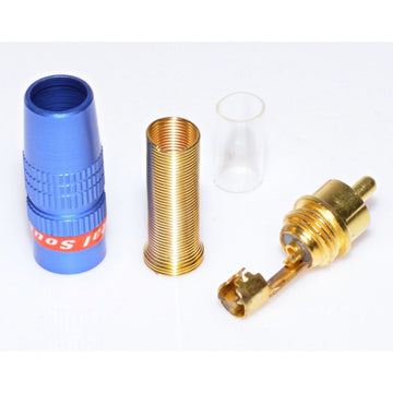 Mufa RCA Tata Gold-Albastru cu Arc - Frize