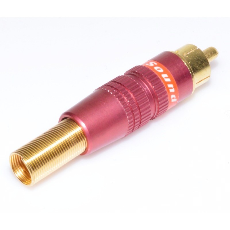 Mufa RCA Tata Gold-Rosu cu Arc - Frize