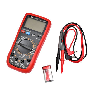 Multimetru Digital VC61A cu Măsurători de Tensiune, Curent și Rezistență – Instrument Profesional pentru Electricitate și Electronica