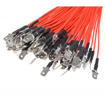 Papuc Electric 6,3mm Tata cu Fir 100buc/set - Frize