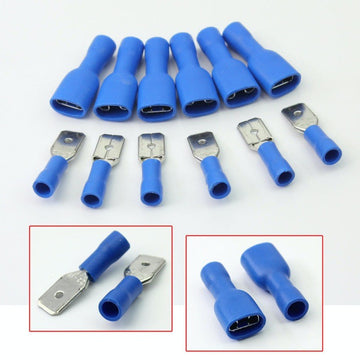 Papuci Auto Terminali Izolati - Albastru / 6,3mm M+T 200buc/set - Frize