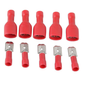 Papuci Auto Terminali Izolati - Rosu / 6,3mm M+T 200buc/set - Frize