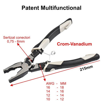 Patent Multifuncțional Profesional CR-V – Unelte de Calitate pentru Lucrări de Precizie în Mecanică și Întreținere