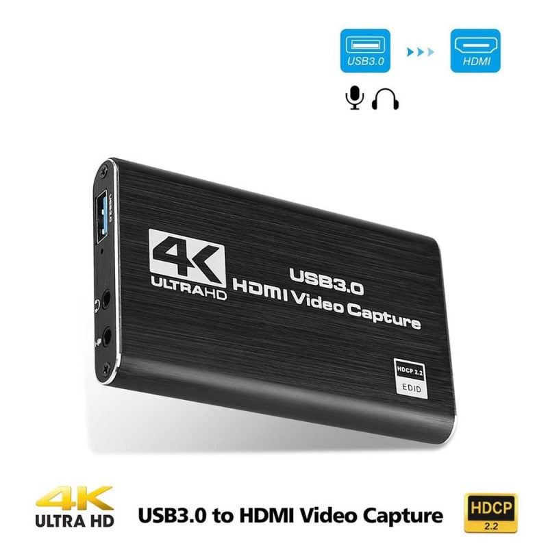 Placa de Captura Video Hdmi 4K - Hdmi - USB 3.0 - Frize