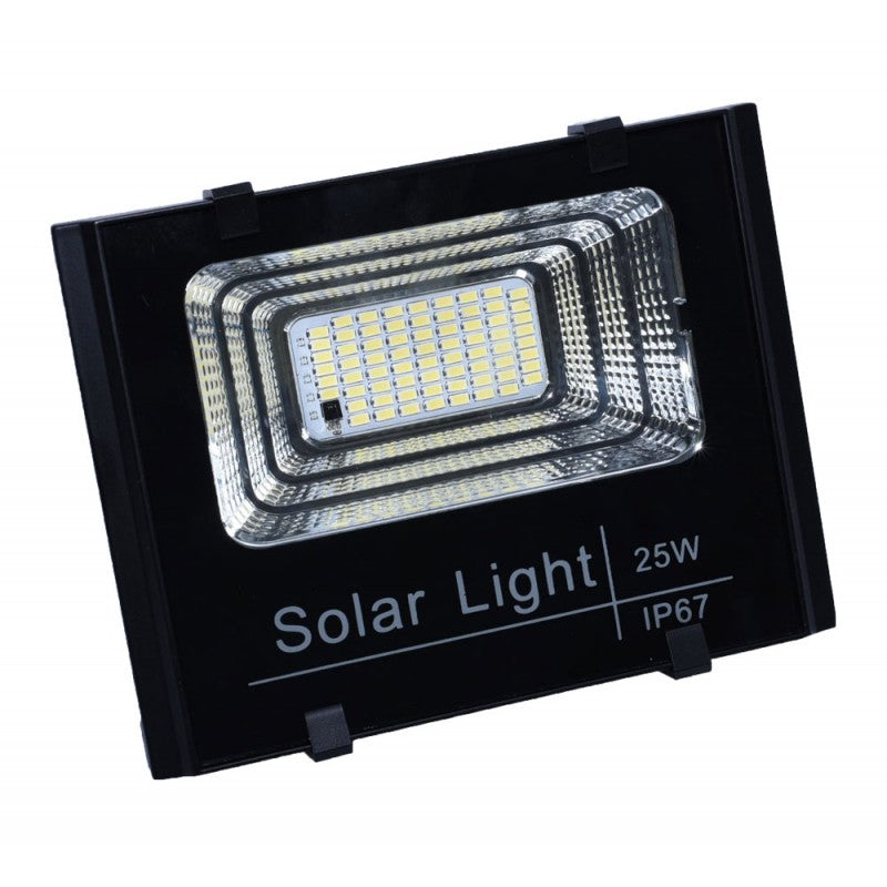 Proiector 25W cu Panou Solar și Telecomanda - Frize