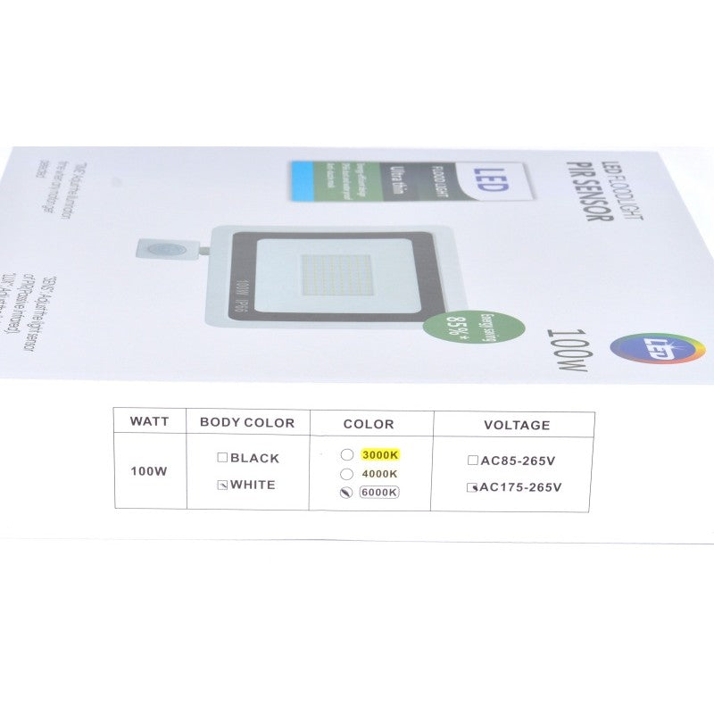 Proiector Slim cu Led SMD si Senzor 220V / 100W - Frize