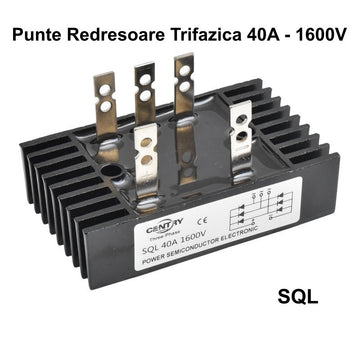 Punte Redresoare Trifazică 40A 1600V SQL-4016 – Soluție Eficientă pentru Rectificarea Curentului în Aplicații Industriale