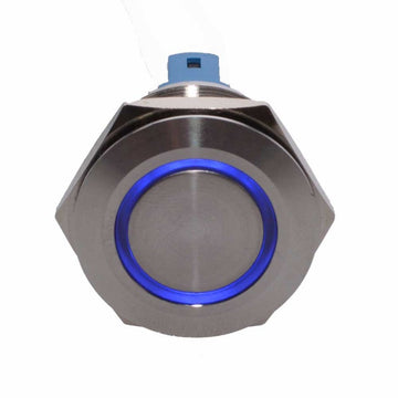 Push Buton 25mm/24V Led Albastru - Frize