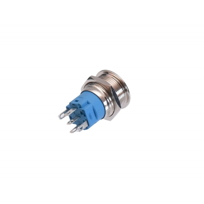 Push Buton 5-24V / 19mm, Minus (-) Led Albastru - Frize