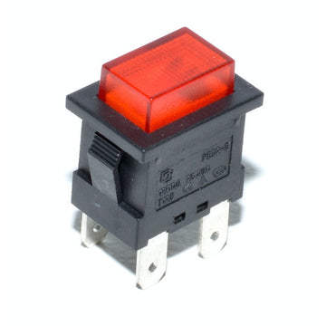 Push Buton Dreptunghi Rosu 22x15x31mm - Frize
