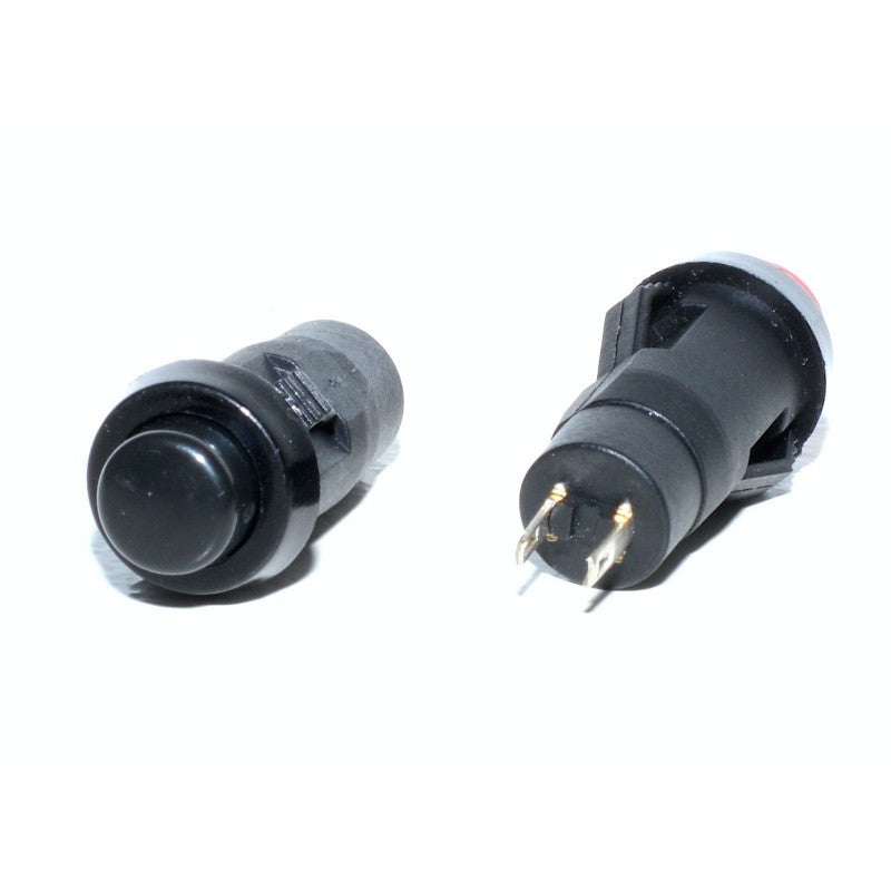 Push Buton Negru Revenire 12x32mm - Frize
