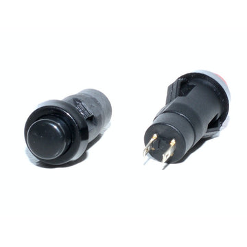 Push Buton Negru Revenire 12x32mm - Frize
