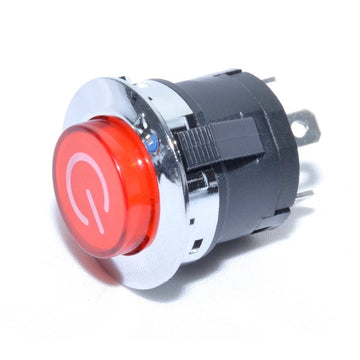 Push Buton Rosu 22x32mm cu Retinere 220V - 20A - Frize