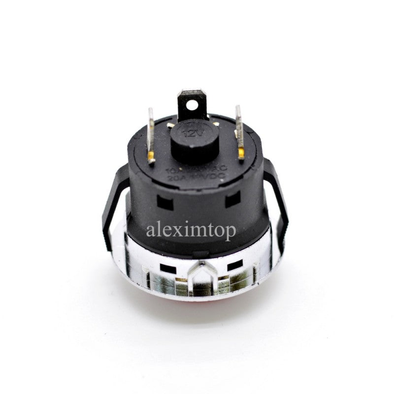 Push Buton Rosu 22x32mm cu Retinere 220V - 20A - Frize